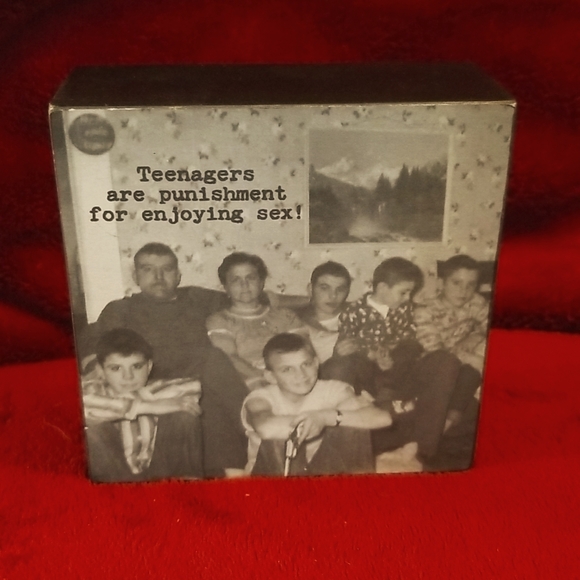 Trash Talk by Annie Photo Wall Decor  4" x 4" x 1 1/2"  "Teenagers are --- - Picture 1 of 6